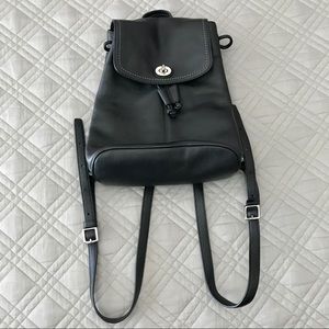Coach Black Park Leather Backpack – EUC